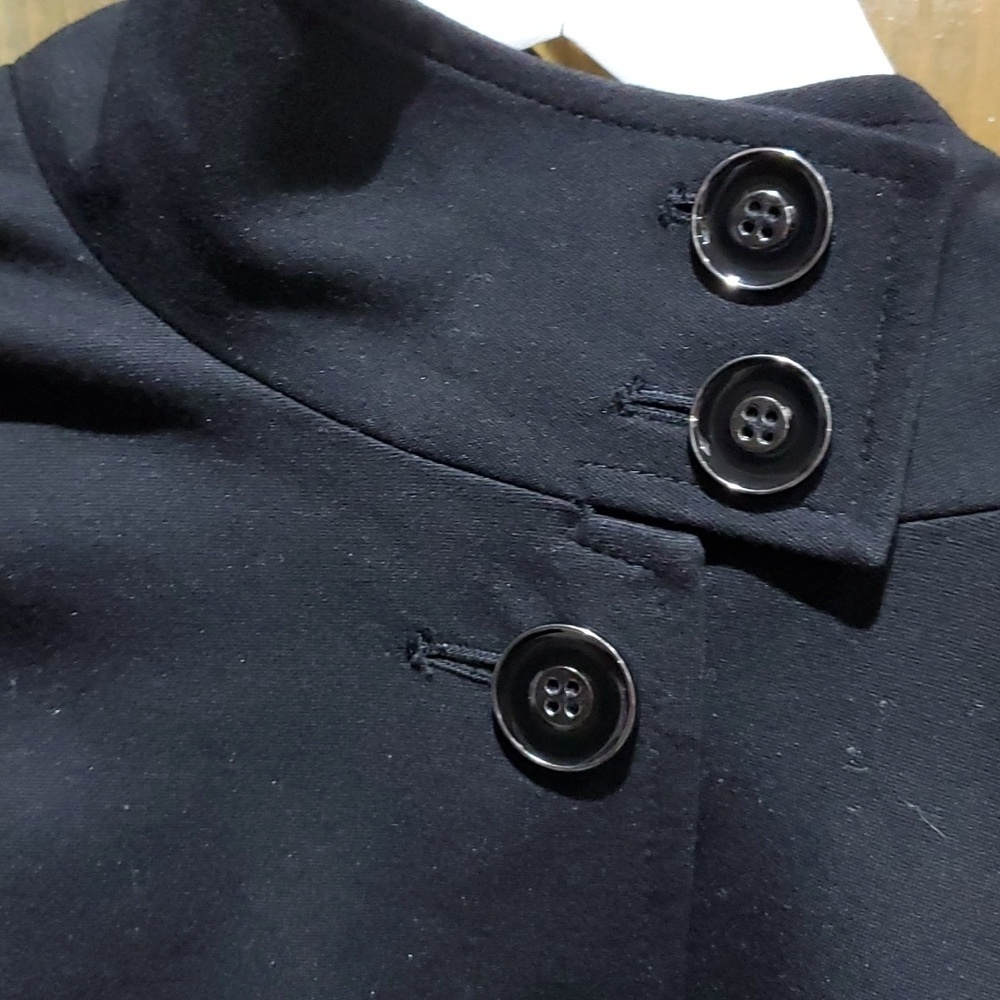 CARLISLE BLACK BLAZER SIZE 4 CASUAL SPORT PREPPY MINIMALIST - Picture 2 of 7